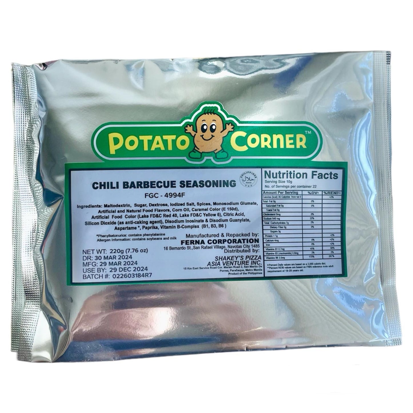 Potato Corner Seasoning Powder 220GRAMS | Original | Authentic | Legit