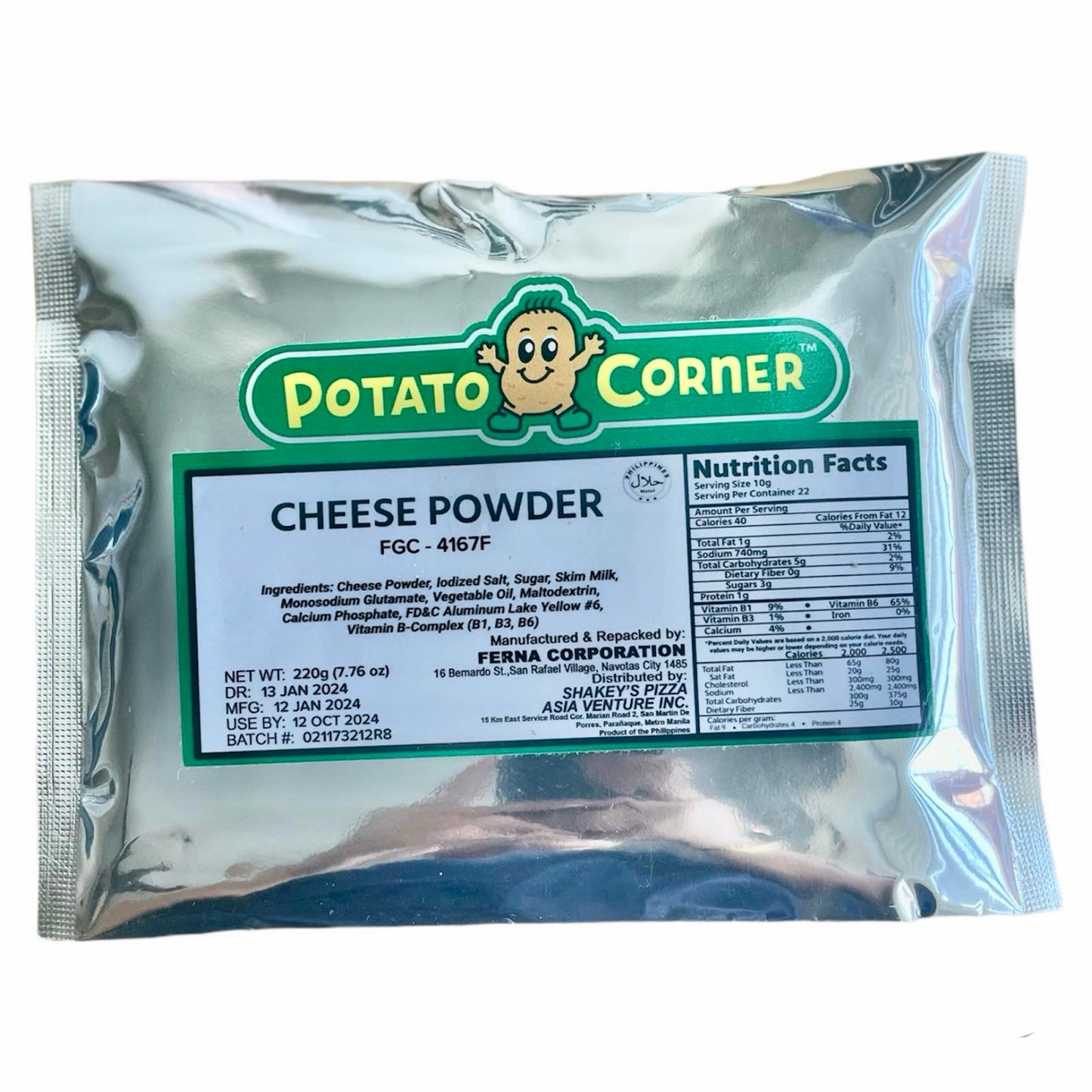 Potato Corner Cheese Seasoning Powder 220GRAMS | Original | Authentic