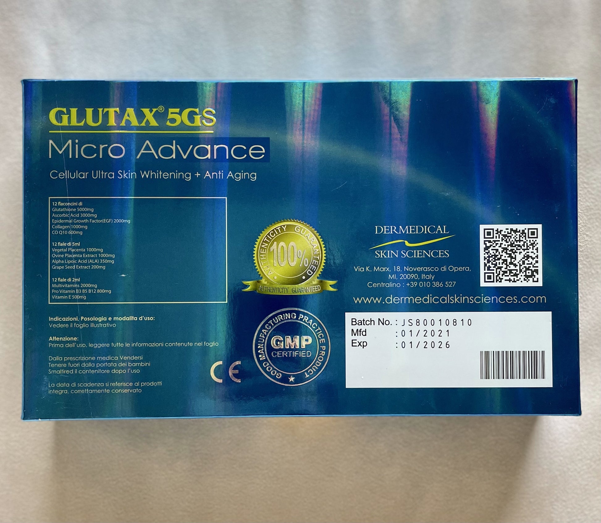 Glutax 5GS Micro Advance | IV Therapy NGG Supply Co. Glutax 5GS Micro Advance | IV Therapy NGG Supply Co.