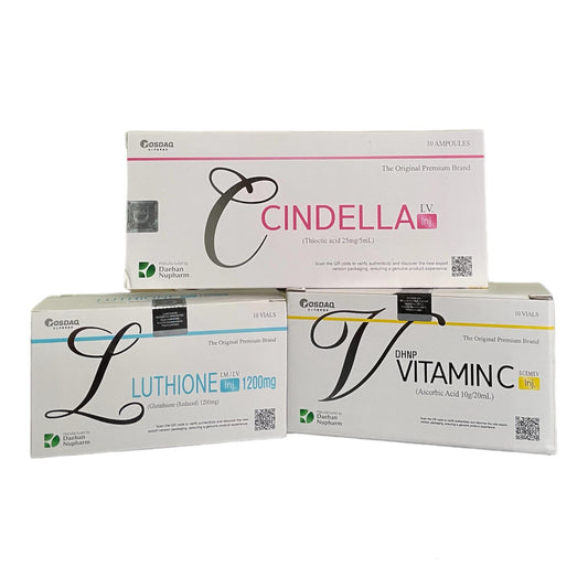 Cindella IV Glutathione Drip Set | Beyonce Shot | New Packaging | Ships from USA | Anti-Aging | Skin Whitening | Anti-Oxidant