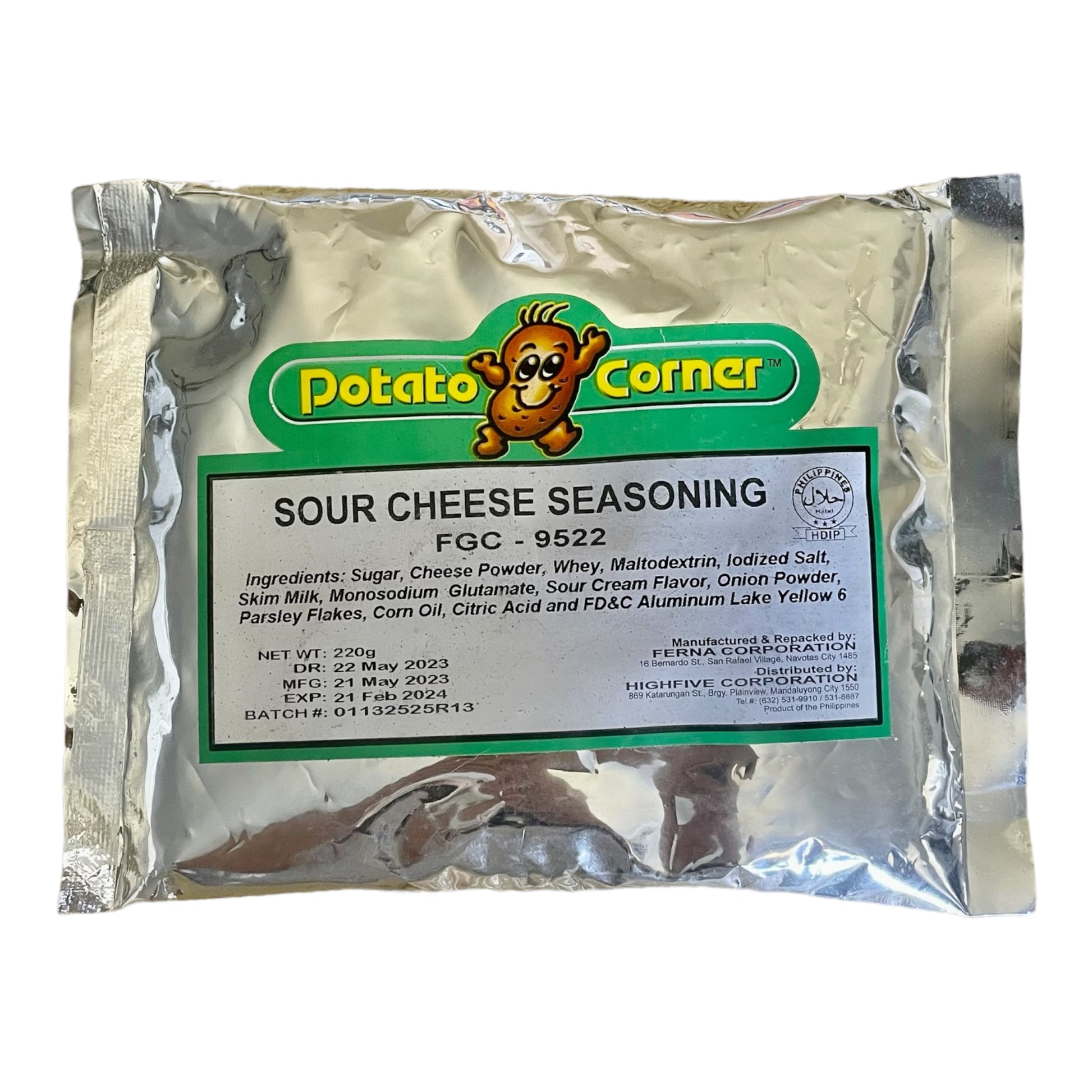 Potato Corner - Sour Cream and Onion Seasoning - 220 G